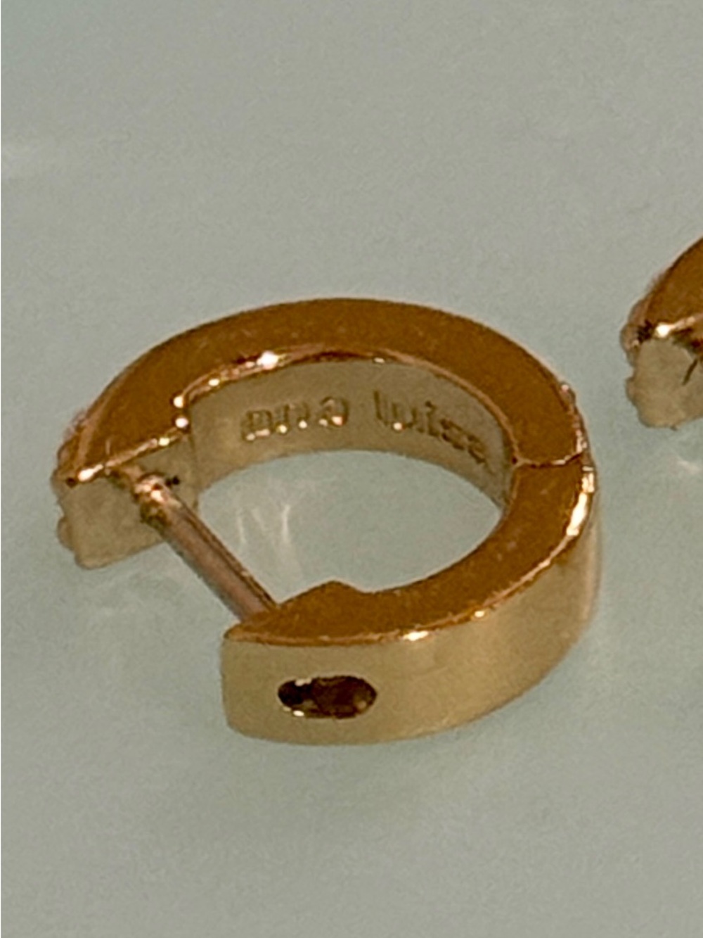 Ana Luisa Pearl Huggie Earrings and - Picture 5 of 5
